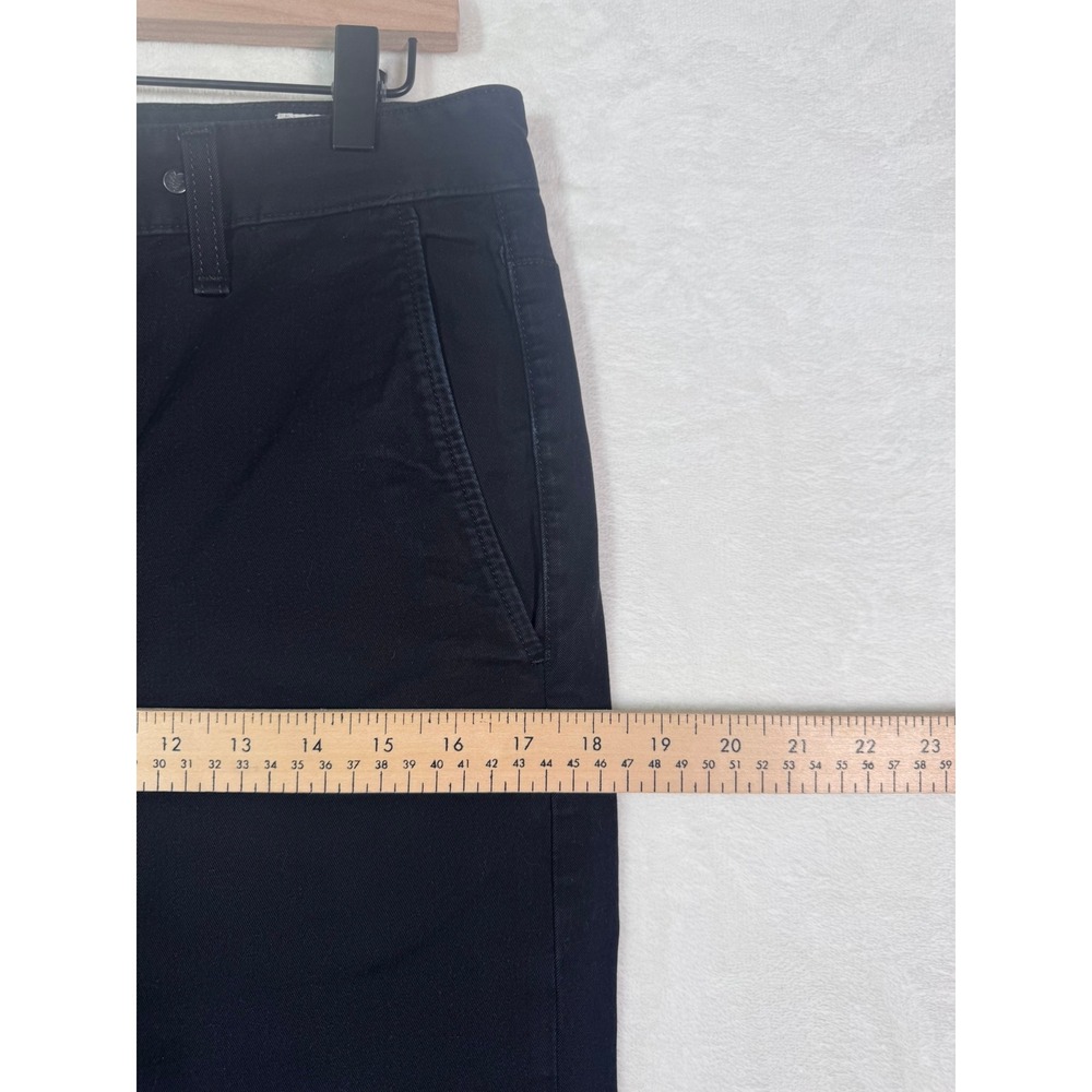 rag & bone Standard Issue Black Slim Fit Chino Pants Women Size 31 Made in USA - Picture 3 of 13